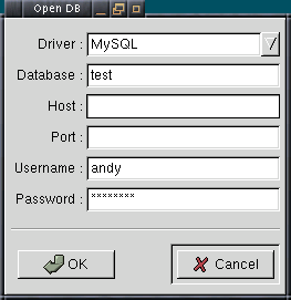 Open Database Dialog